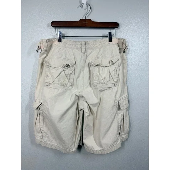 Polo Jeans Co Ralph Lauren Shorts Mens 36 Cargo Shorts Cotton Utility Y2K VTG - Picture 2 of 6